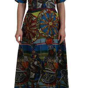 Dolce & Gabbana Sicilian Elegance Long Silk Dress