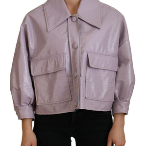 Dolce &amp; Gabbana Chic Purple Cropped Jacket - A Style Statement