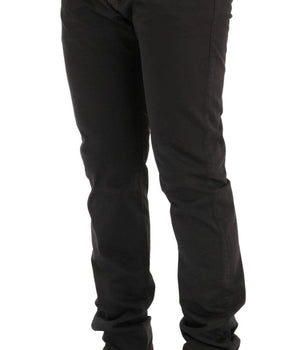 GF Ferre Elegant Slim-Fit Gray Cotton Trousers GF Ferre 
