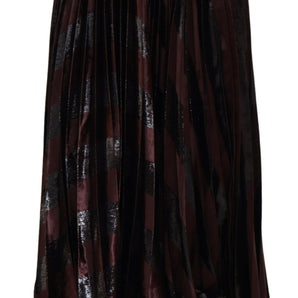 Dolce &amp; Gabbana Elegant High Waist A-Line Maxi Skirt