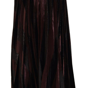 Dolce &amp; Gabbana Elegant High Waist A-Line Maxi Skirt