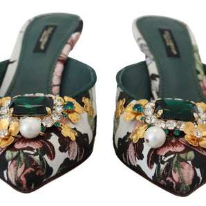 Dolce &amp; Gabbana Multicolor Flat Luxury Sandals