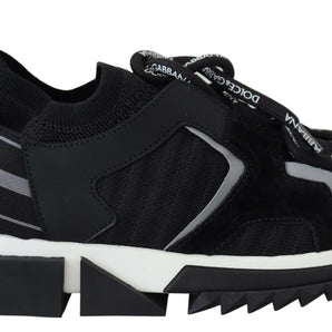 Dolce &amp; Gabbana Chic Sorrento Slip-On Sneakers in Monochrome