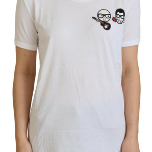 Dolce &amp; Gabbana Elegant White Crewneck Cotton T-Shirt