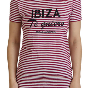 Dolce &amp; Gabbana Exclusive Striped Ibiza Crew Neck Tee