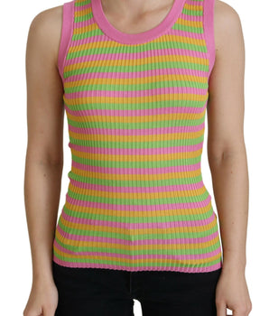 Dolce &amp; Gabbana Elegante chaleco sin mangas de seda