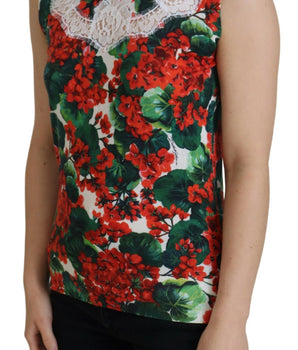 Dolce &amp; Gabbana Chaleco sin mangas con estampado floral elegante