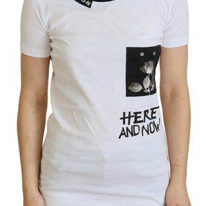 Dolce &amp; Gabbana Chic Monochrome 'Here and Now' Cotton Tee