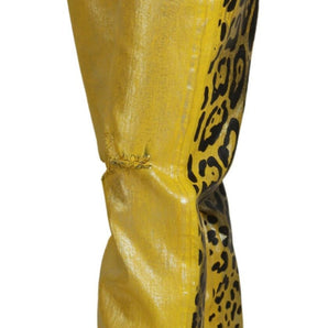 Dolce &amp; Gabbana Chic High Waist Straight Jeans in Vibrant Yellow