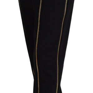 Dolce &amp; Gabbana Elegant High Waist Tapered Wool Pants