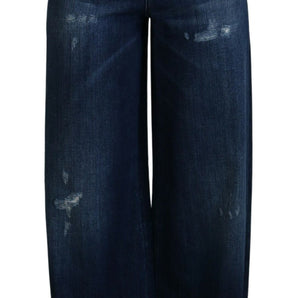 Dolce &amp; Gabbana Embellished Straight Leg Designer Jeans