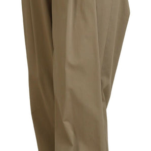 Dolce &amp; Gabbana Elegant High Waist Tapered Trousers