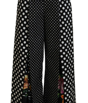 Dolce & Gabbana Multicolor Polka Dots High Waist  Pants