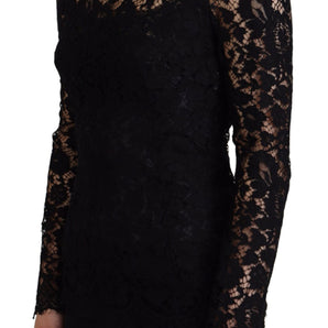 Dolce &amp; Gabbana Elegant Floral Lace Long Sleeve Top