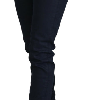 Acht Blue Cotton Low Waist Slim Fit Women Casual Denim Jeans