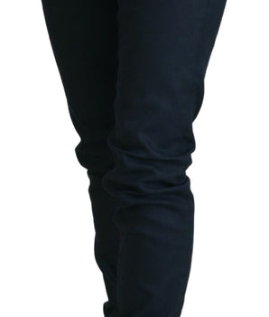 Acht Blue Cotton Skinny Low Waist Women Casual Denim Jeans