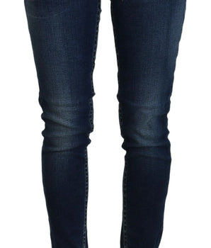 Acht Blue Cotton Low Waist Skinny Women Casual Jeans