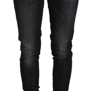 Fiorucci Chic Black Low Waist Skinny Jeans