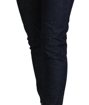 Acht Blue Cotton Low Waist Slim Fit Women Casual Jeans