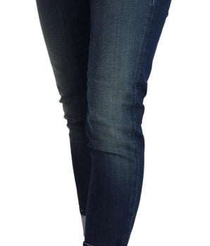 Acht Blue Cotton Slim Fit Women Casual Denim Jeans