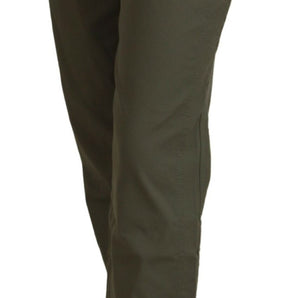 LAUREL Elegant Tapered Green Pants - Chic Everyday Wear