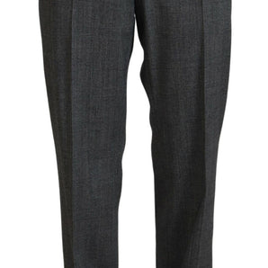 Dolce & Gabbana High-Waist Plaid Virgin Wool Pants