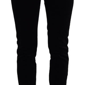 Dolce & Gabbana Chic Black Mid Waist Skinny Jeans