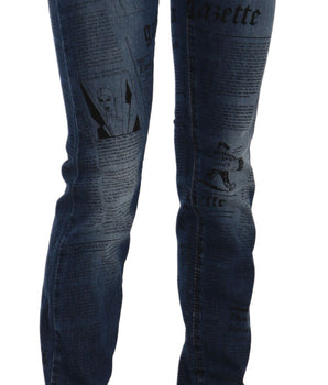 Vaqueros ajustados en azul Gazette Chic de John Galliano