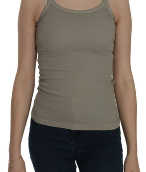 PINK MEMORIES Blusa elegante con tirantes finos en color beige