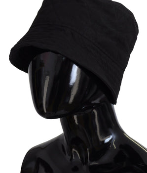 Dolce & Gabbana Black Nylon Women Bucket Cap Hat