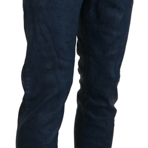 Exte Chic Tapered Blue Denim Jeans