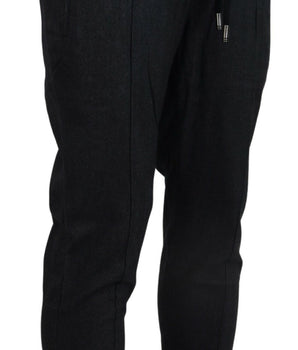 Dolce & Gabbana Gray Cotton Jogger Men Pants