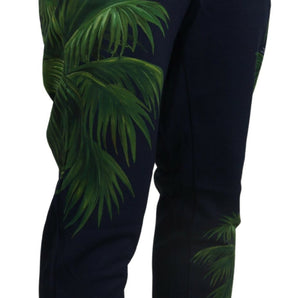 Dolce & Gabbana Elegant Cotton Jogging Pants with Print Design