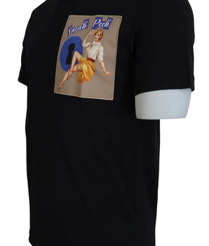 Dolce & Gabbana Black Sneak Peek Cotton Short Sleeve T-shirt