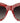 Dolce &amp; Gabbana Elegant Red Lace Detail Sunglasses