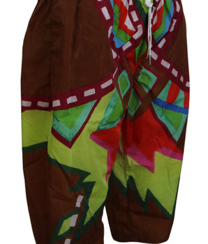 Dsquared² Multicolor Printed Men Beachwear Shorts Swimwear