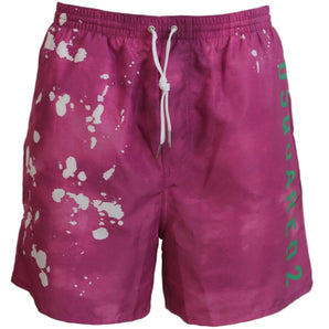 Dsquared² Pink Tie Dye Swim Shorts Boxer