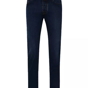 Jacob Cohen Blue Cotton Men Slim-fit Jean