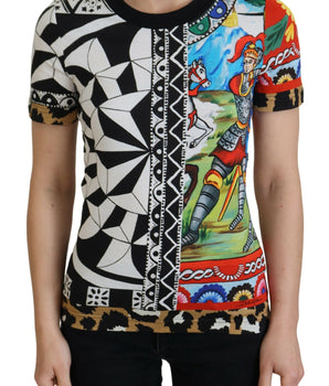 Dolce & Gabbana Multicolor Printed Women Exclusive Shirt Top