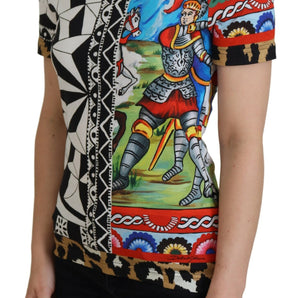 Dolce &amp; Gabbana Elegant Multicolor Cotton Casual Tee