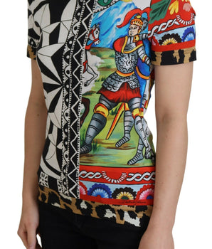 Dolce & Gabbana Multicolor Printed Women Exclusive Shirt Top