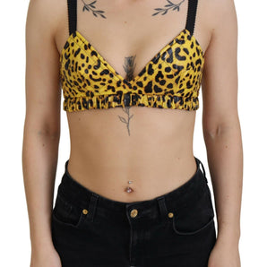 Dolce & Gabbana Chic Leopard Print Sleeveless Corset Top