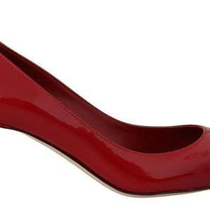 Dolce &amp; Gabbana Exquisite Red Patent Leather Pumps