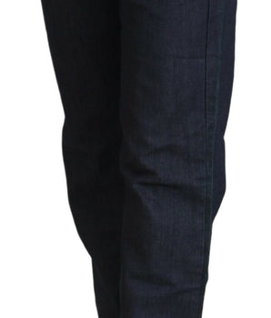 Exte Chic Jeans Azul Oscuro De Talle Bajo Y Corte Recto