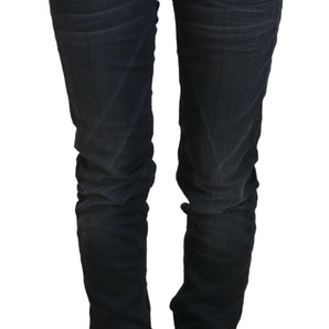 Acht Sleek Black Washed Slim Fit Denim