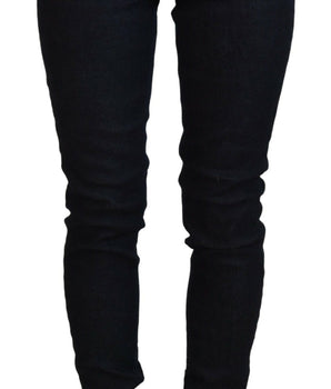 Acht Dark Blue Low Waist Slim Fit Women Denim Jeans