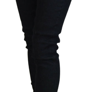 Acht Chic Slim-Fit Cotton Denim in Dark Blue