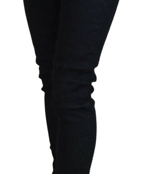 Acht Dark Blue Low Waist Slim Fit Women Denim Jeans