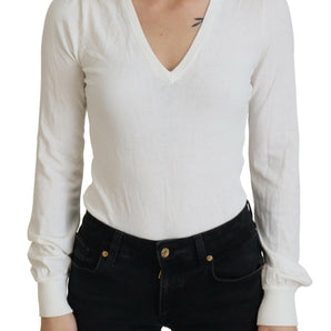 Patrizia Pepe Chic Ivory Casual Blouse