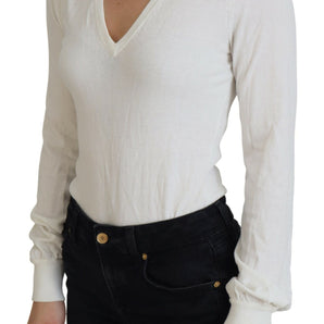 Patrizia Pepe Chic Ivory Casual Blouse